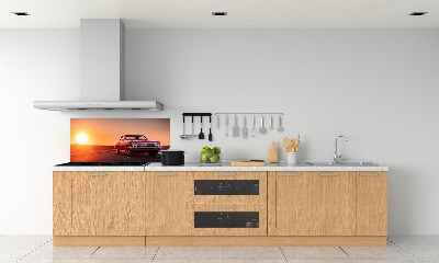 Küchen wandpaneel Rotes Auto