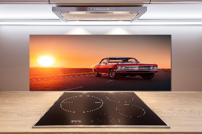 Küchen wandpaneel Rotes Auto