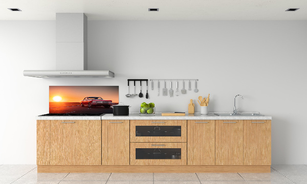 Küchen wandpaneel Rotes Auto