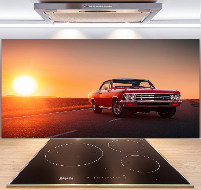 Küchen wandpaneel Rotes Auto