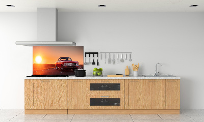 Küchen wandpaneel Rotes Auto