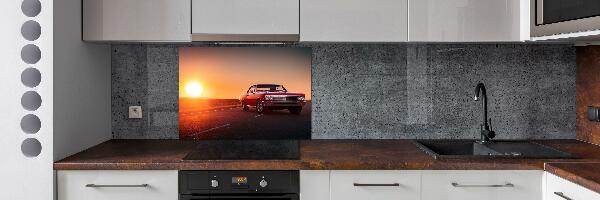 Küchen wandpaneel Rotes Auto