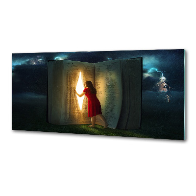 Küchen wandpaneel Die Welt der Bücher