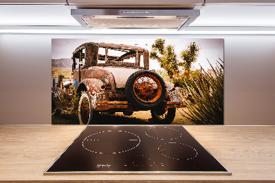 Glasrückwand für die küche Autounfall