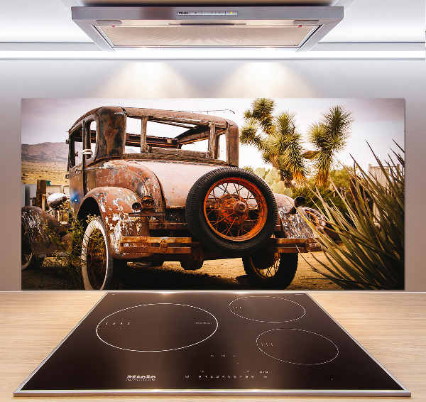 Glasrückwand für die küche Autounfall