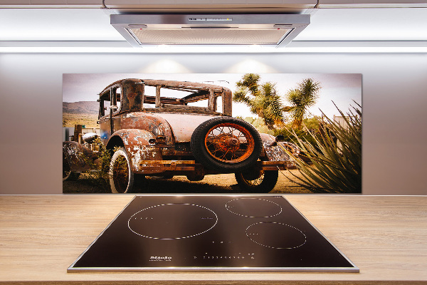 Glasrückwand für die küche Autounfall