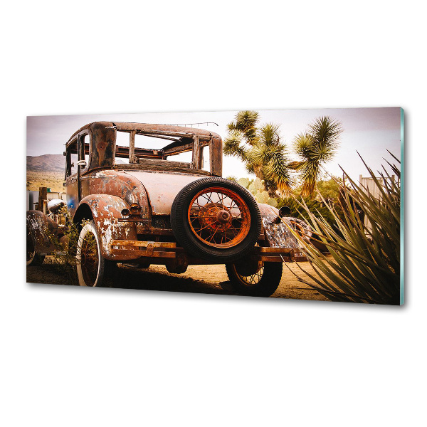 Glasrückwand für die küche Autounfall