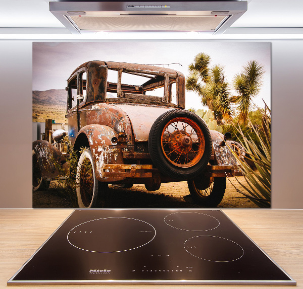 Glasrückwand für die küche Autounfall