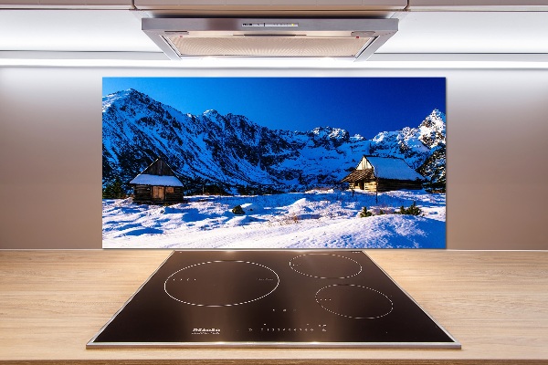 Platte für Küchenrückwand Häuser in der Tatra