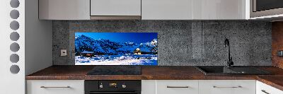 Platte für Küchenrückwand Häuser in der Tatra