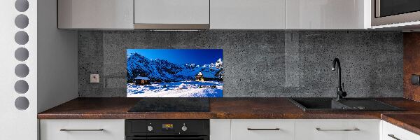 Platte für Küchenrückwand Häuser in der Tatra