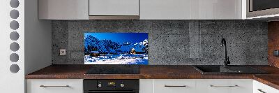 Platte für Küchenrückwand Häuser in der Tatra