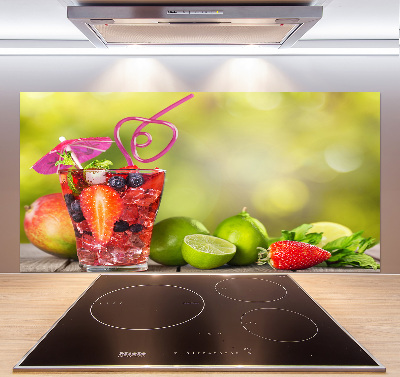 Glasrückwand für die küche Fruchtcocktail