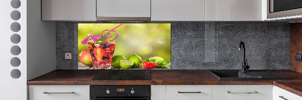 Glasrückwand für die küche Fruchtcocktail