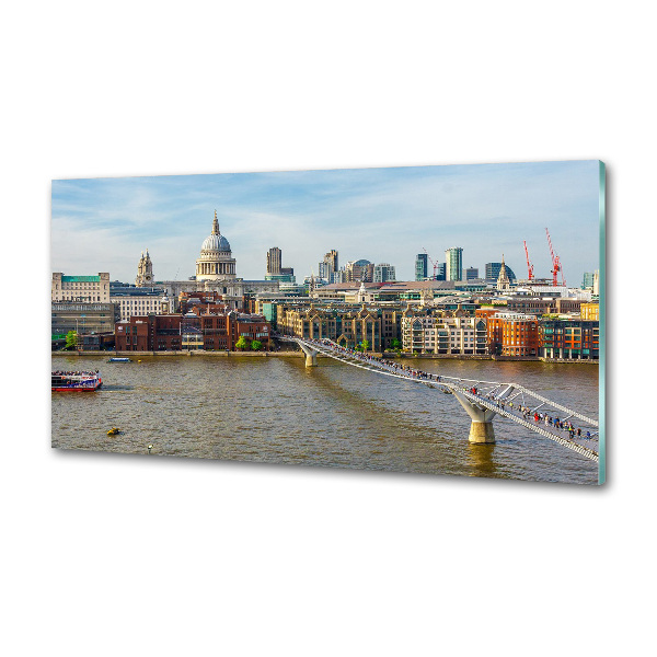 Glasrückwand für die küche Themse London