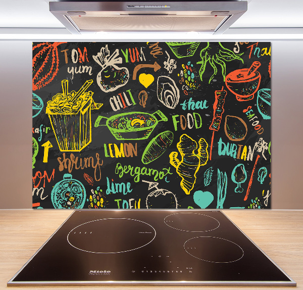 Küchen wandpaneel Thailändisches Essen