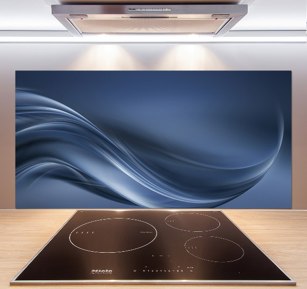 Glasrückwand für die küche Graue Welle