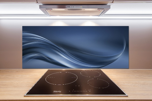 Glasrückwand für die küche Graue Welle