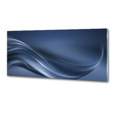 Glasrückwand für die küche Graue Welle