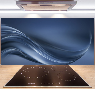 Glasrückwand für die küche Graue Welle