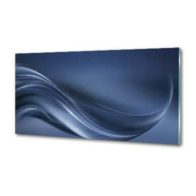 Glasrückwand für die küche Graue Welle