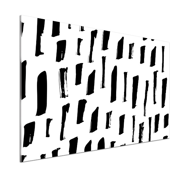 Platte für Küchenrückwand Schwarze und weiße Flecken