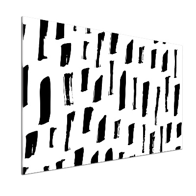 Platte für Küchenrückwand Schwarze und weiße Flecken