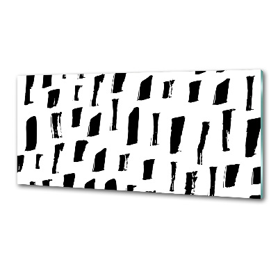 Platte für Küchenrückwand Schwarze und weiße Flecken