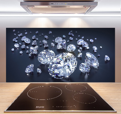 Platte für Küchenrückwand Diamanten