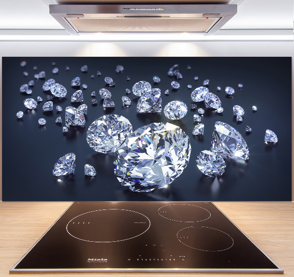 Platte für Küchenrückwand Diamanten
