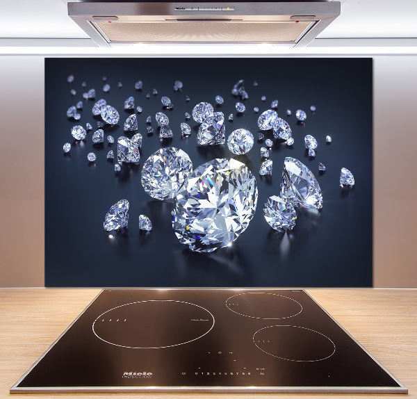 Platte für Küchenrückwand Diamanten