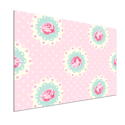 Glasrückwand für die küche Rosen