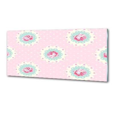 Glasrückwand für die küche Rosen