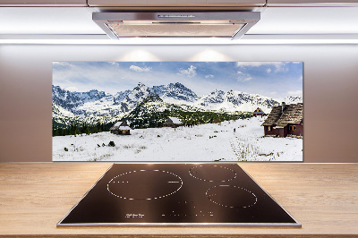 Platte für Küchenrückwand Weiden im Tatra-Gebirge