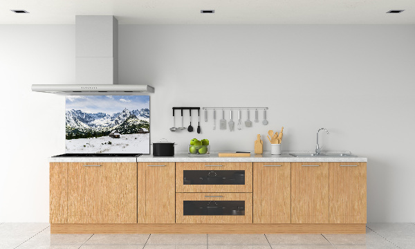 Platte für Küchenrückwand Weiden im Tatra-Gebirge