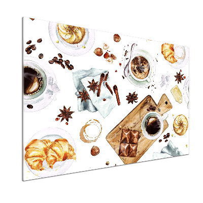 Glasrückwand für die küche Morgenkaffee