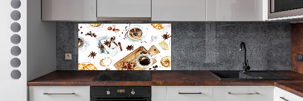 Glasrückwand für die küche Morgenkaffee