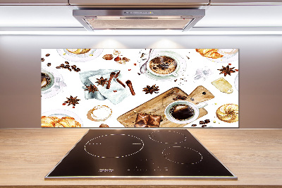 Glasrückwand für die küche Morgenkaffee