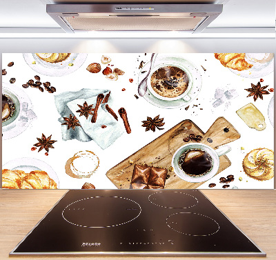 Glasrückwand für die küche Morgenkaffee