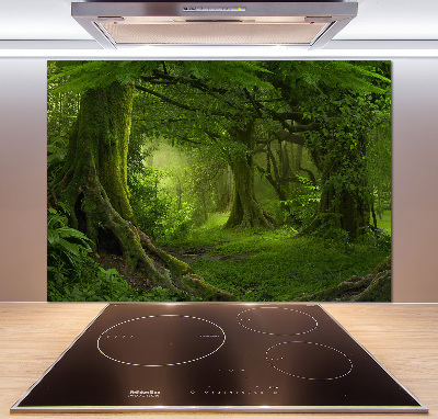 Glasrückwand für die küche Tropischer Dschungel