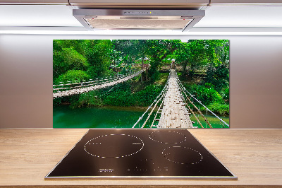 Küchen wandpaneel Brücke über den Fluss