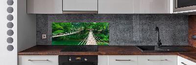 Küchen wandpaneel Brücke über den Fluss