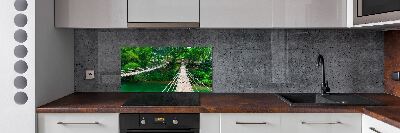 Küchen wandpaneel Brücke über den Fluss