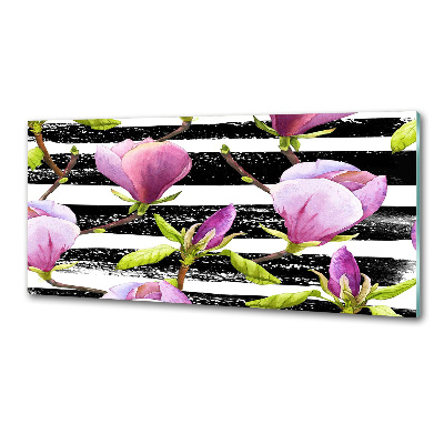 Küchen wandpaneel Gestreifte Magnolie
