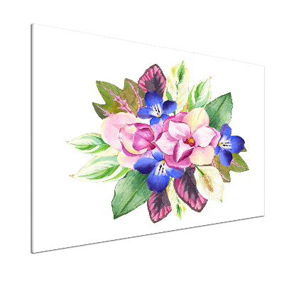 Glasrückwand für die küche Ein Blumenstrauß