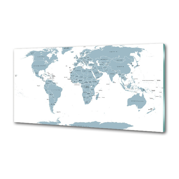 Platte für Küchenrückwand Politische Karte