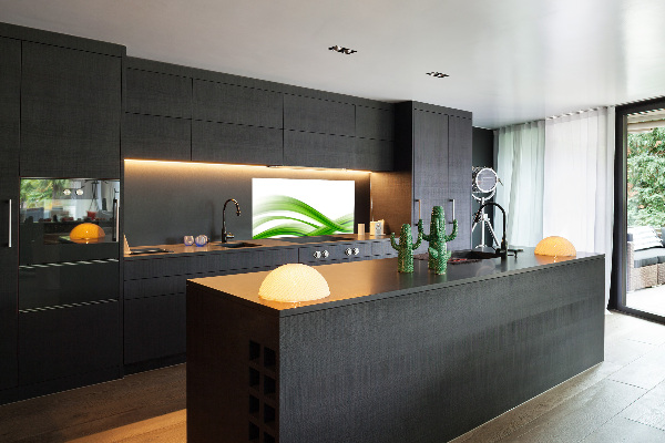 Platte für Küchenrückwand Abstrakte Wellen