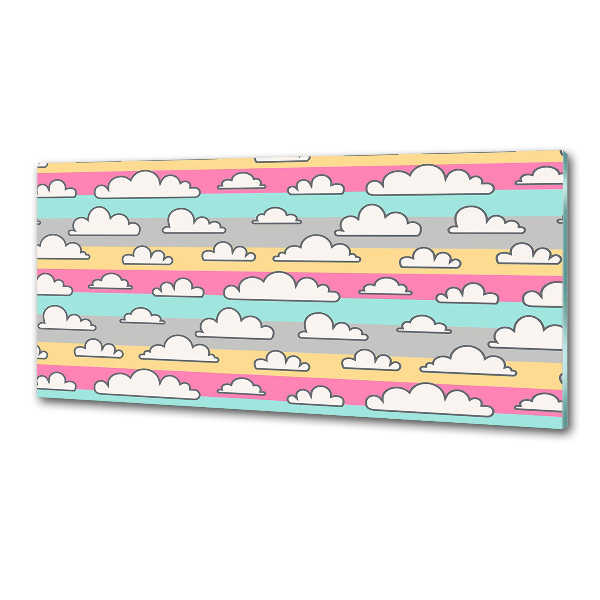 Glasrückwand für die küche Wolken