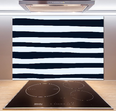 Glasrückwand für die küche Gestreifter Hintergrund