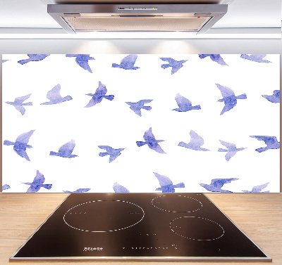 Küchen wandpaneel Schwalben